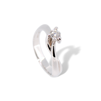 Anello Polello Donna in Oro bianco Diamante 0.32 Ct G2521B1 - G2521B1
